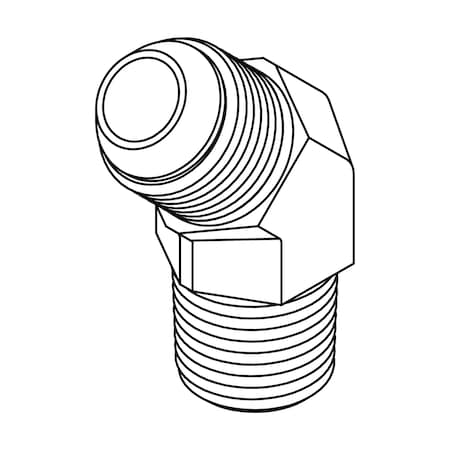Tompkins Hydraulic Fitting, International12MJIS-12MBSPT 45 3225-12-12